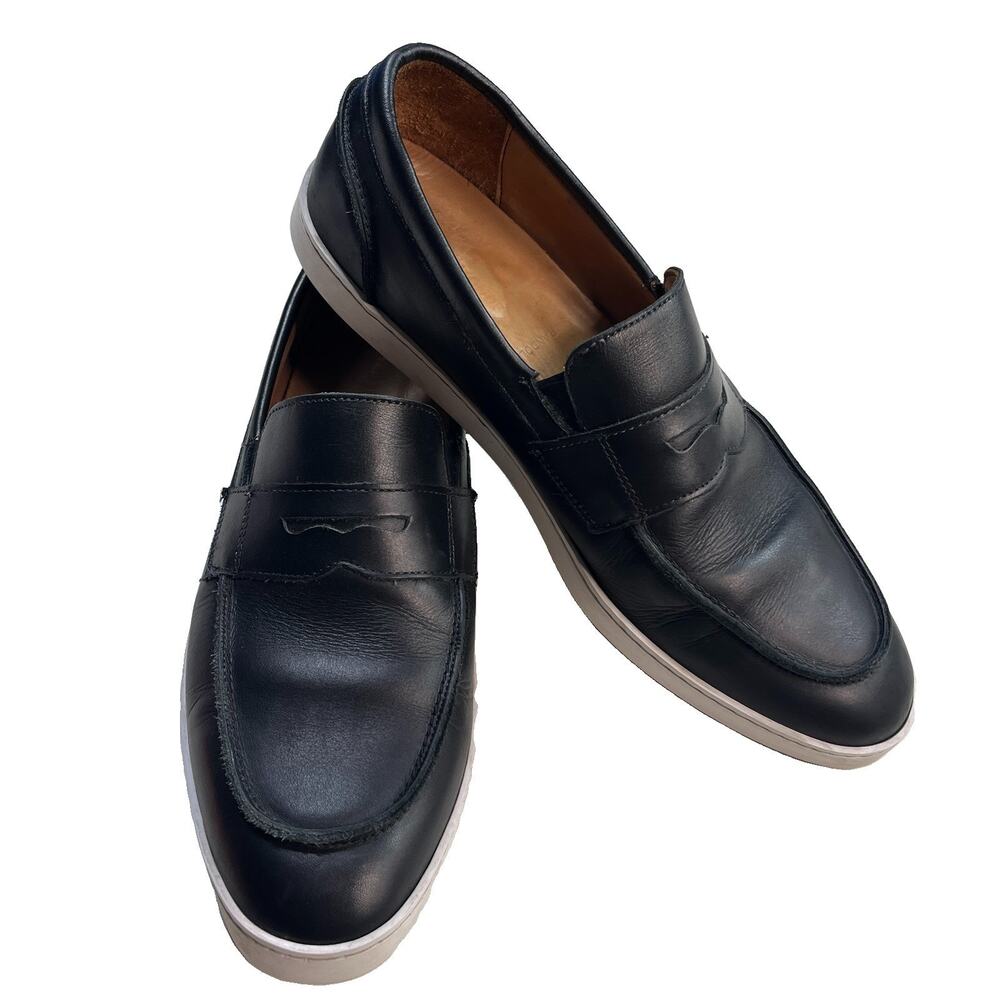 Allen Edmonds Randolph Black Leather Penny Loafer Sneaker Hybrid Shoes M 10.5 E